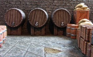 beer barrels, tutorial, daggerandbrush, dungeon crawl, 28mm, DnD