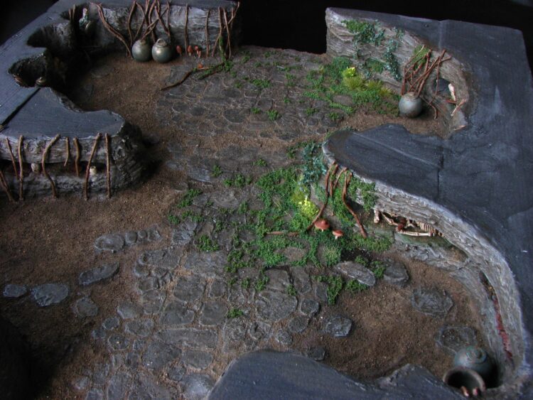 daggerandbrush, tutorial, dungeon, dungeon crawl, module, 3D, alcoves, skeletons, cave, burial mound, crypt, skyrim