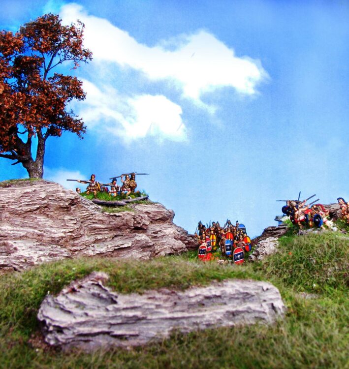 15mm hill Terrain, Photography tutorial, daggerandbrush ambush