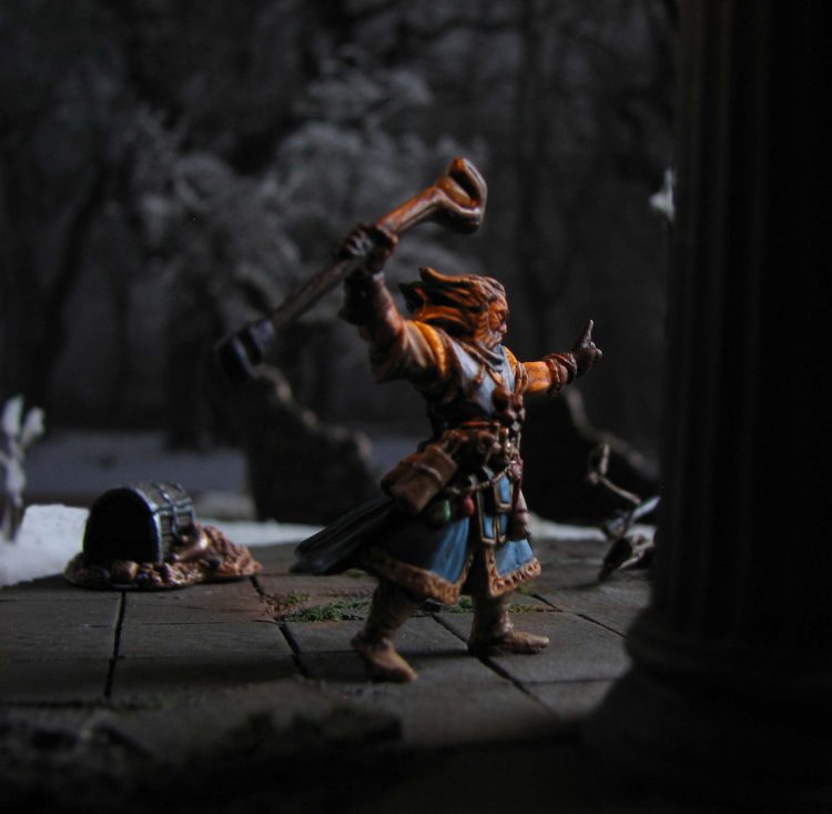 89013, Ezren Iconic Wizard, Reaper Miniatures, snow terrain, daggerandbrush, review, wargaming, 28mm, painting, miniatures