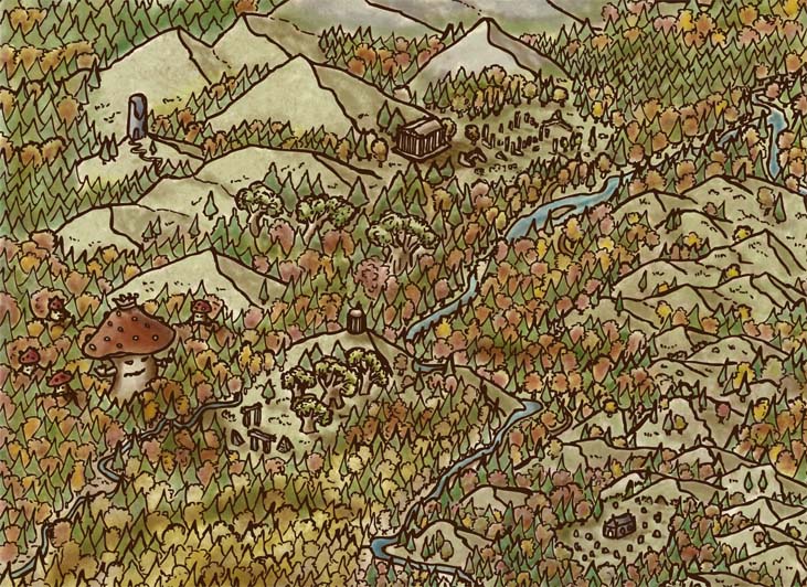 daggerandbrush, campaign setting, Margravate of Greifshold, hand-drawn map, plot hooks, colonisation, RPG 