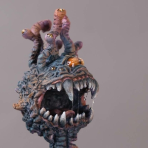 Eye Beast, Reaper Miniatures, Julie Guthrie, 77043, Saliva Effect, UV Resin, Greenstuff World, Eye, Tutorial, Beholder, 28mm, Wargaming, DnD, Dungeons and Dragons, tabletop, roleplay, dungeon crawl, Kimera colours